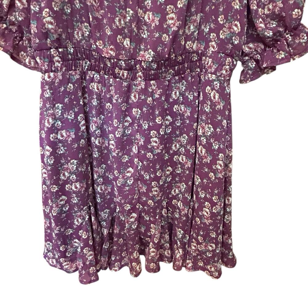 Trixxi Purple Floral Midi Dress - Picture 6 of 16